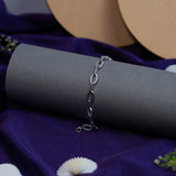 Diamond sea white gold bracelet