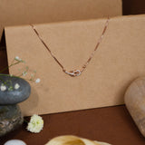 Holding on to you rose gold pendant with chain