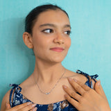 Holding on to you white gold pendant with chain