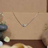 Holding on to you white gold pendant with chain