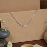 Holding on to you white gold pendant with chain