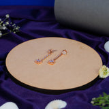 Bugget drops rose gold earrings