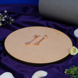 Bugget drops rose gold earrings