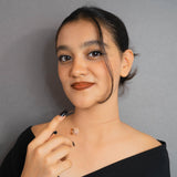 Hoop Pendant With Chain Rose Gold