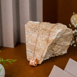 Hoop Pendant With Chain Rose Gold