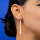 Bow Tie Earrings Rose Gold