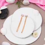 Bow Tie Earrings Rose Gold