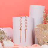 Amaltaas MOP Sirius fan Rose Gold Earrings