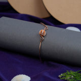 Adamant Lustrous Orb Bracelet With CZ Stones Rose Gold