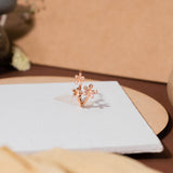 Garden Flowers Ring In Rose Gold