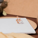 Garden Flowers Ring In Rose Gold