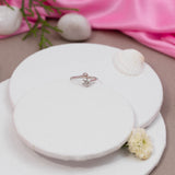 Forever shining Flower Ring in White Gold