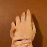 Butterfly Ring In White gold