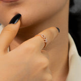 XO Ring In Rose Gold