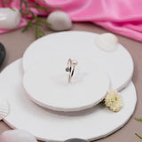 Pearl With CZ Ring In White Gold