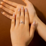 Pearl With CZ Ring In White Gold