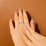 Pearl With CZ Ring In White Gold