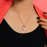 Dance All Spring Pendant With Chain In Rose Gold