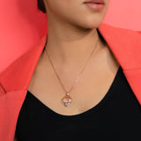 Dance All Spring Pendant With Chain In Rose Gold