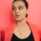 Dance All Spring Pendant With Chain In Rose Gold