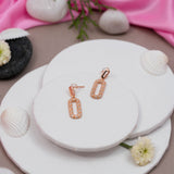 Lumina Dangles Earrings In Rose Gold