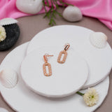 Lumina Dangles Earrings In Rose Gold