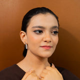 Lumina Dangles Earrings In White Gold