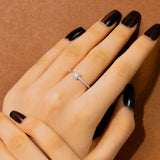 Artistic Hammer & Nail Ring : Edgy Elegance in White Gold