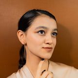 Rose Gold Cascading Chain Earrings