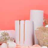 Rose Gold Cascading Chain Earrings