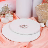 Twisted Rope Toe Ring in White Gold