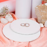 Twine Shaped Toe Ring Mixed with White And Rose Gold