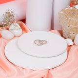 Dot Spot Toe Ring Mixed With White And Rose Gold