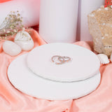 Dot Spot Toe Ring Mixed With White And Rose Gold