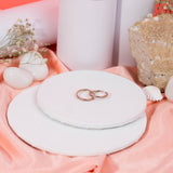 White Tiny Dot Toe Ring Mixed With White and Rose Gold