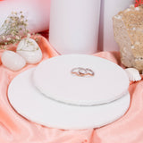 Plane V Shaped Toe Ring Mixed With White and Rose Gold