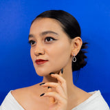 Carissa Wedding Earrings in Rose Gold