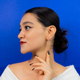 Carissa Wedding Earrings in Rose Gold