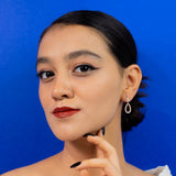 Carissa Wedding Earrings in Rose Gold