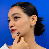 Trio Ring MOP Earrings in Rose Gold