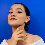 Trio Ring MOP Earrings in Rose Gold