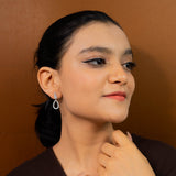 Carissa Wedding Earrings in White Gold