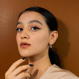 Tone Drop Earrings In White Gold