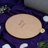 Pink Leaf Carved Tourmaline Earrings In Rose Gold