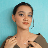 Plumeria Flower Pendant Chain in Rose Gold