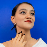 Square Drop Earring in Rose Gold