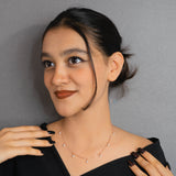 Dangling Pearls Pendant Chain in Rose Gold