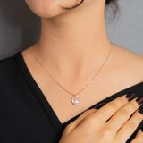 Sea Shell MOP Pendant Chain in Rose Gold