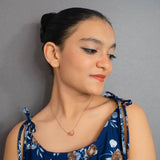 Heart Locket Pendant Chain in Rose Gold