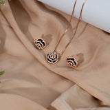 Eternity Of Roses Pendant Set - Rose Gold